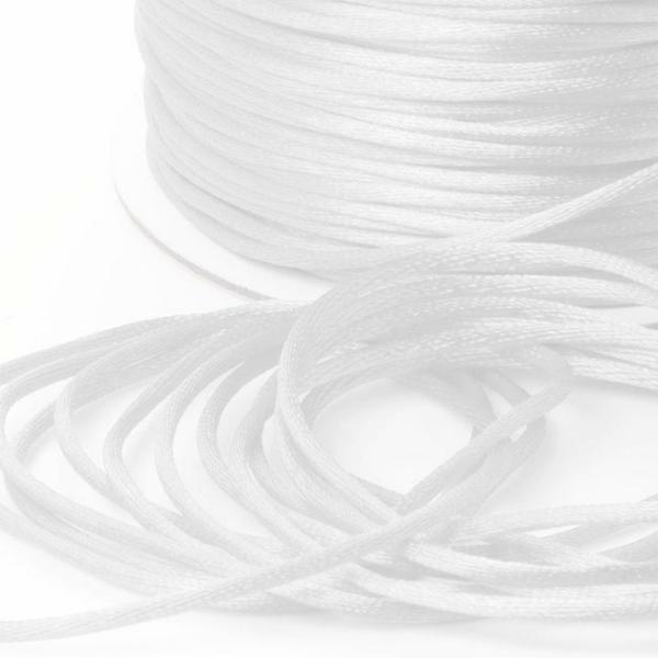 Satin Cord |  Satin Cord White (2mmx100m) Craft Cord Satin Cord