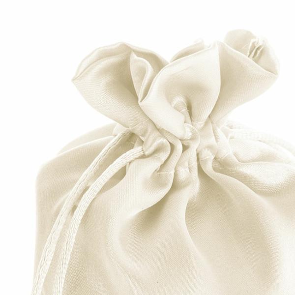 Satin Gift Bags |  Satin Gift Bag Large Pack 6 Ivory (15x24HcmH) Gift Bags Cream Ivory