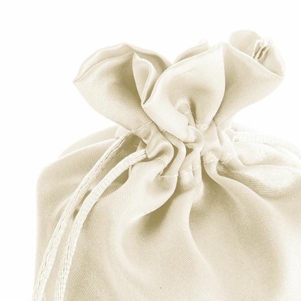 Satin Gift Bags |  Satin Gift Bag Medium Pack 6 Ivory (12.5x17HcmH) Gift Bags Cream Ivory