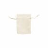 Satin Gift Bags |  Satin Gift Bag Small Pack 6 Ivory (7.5x10HcmH) Gift Bags Cream Ivory