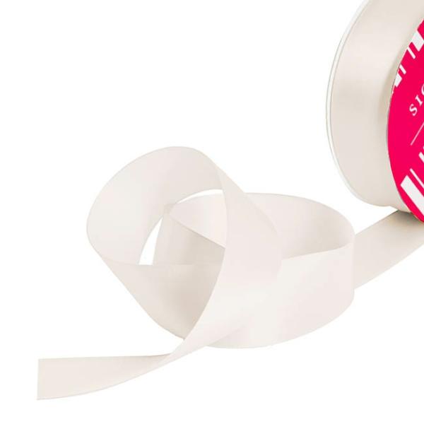 Satin Ribbons |  Bulk Ribbon Single Face Satin Bridal White (38mmx50m) Fabric & Paper Ribbons Satin Ribbons