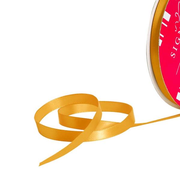 Satin Ribbons |  Bulk Ribbon Single Face Satin Gold (10mmx50m) Fabric & Paper Ribbons Gold