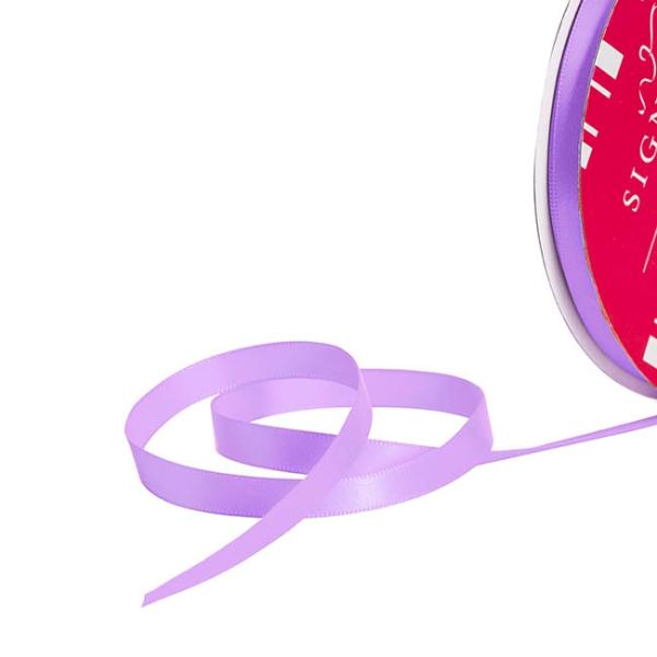 Satin Ribbons |  Bulk Ribbon Single Face Satin Light Purple (10mmx50m) Fabric & Paper Ribbons Satin Ribbons