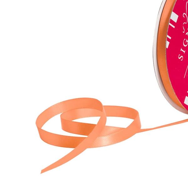 Satin Ribbons |  Bulk Ribbon Single Face Satin Peach (10mmx50m) Fabric & Paper Ribbons Satin Ribbons