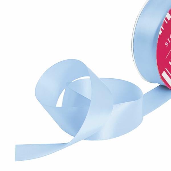 Satin Ribbons |  Bulk Ribbon Single Face Satin Sky Blue (38mmx50m) Fabric & Paper Ribbons Satin Ribbons