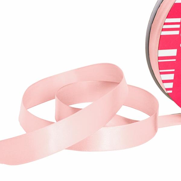 Satin Ribbons |  Jumbo Bulk Ribbon Single Face Satin Baby Pink (25mmx100m) Fabric & Paper Ribbons Satin Ribbons