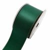 Satin Ribbons |  Ribbon Double Face Satin Shimmer Forest Green (50mmx20m) Fabric & Paper Ribbons Green