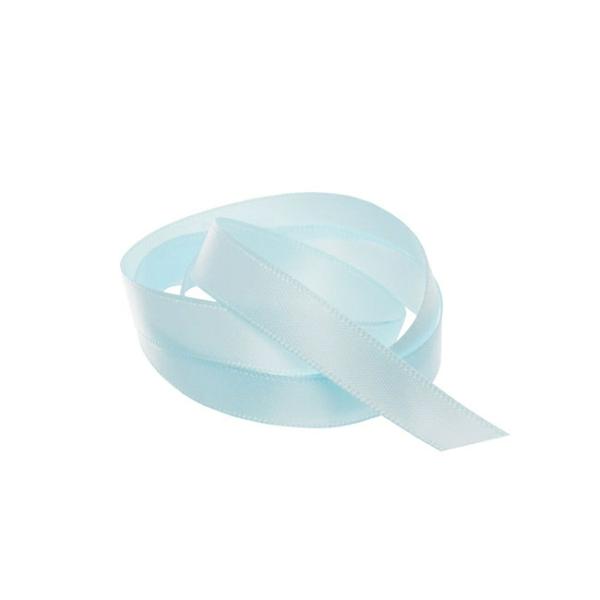 Satin Ribbons |  Ribbon Satin Deluxe Double Faced Baby Blue (10mmx25m) Fabric & Paper Ribbons Satin Ribbons