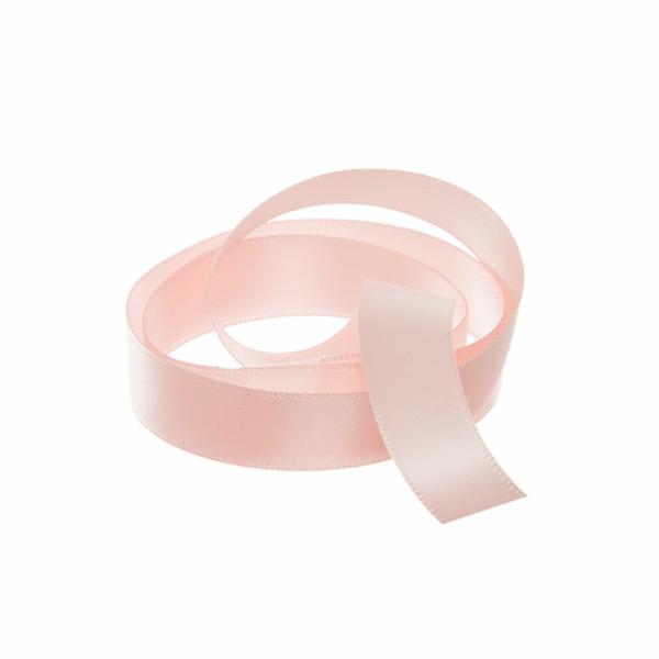 Satin Ribbons |  Ribbon Satin Deluxe Double Faced Baby Pink (15mmx25m) Fabric & Paper Ribbons Satin Ribbons