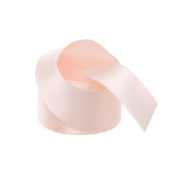 Satin Ribbons |  Ribbon Satin Deluxe Double Faced Baby Pink (38mmx25m) Fabric & Paper Ribbons Satin Ribbons