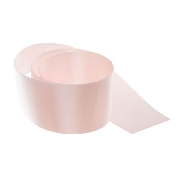 Satin Ribbons |  Ribbon Satin Deluxe Double Faced Baby Pink (50mmx25m) Fabric & Paper Ribbons Satin Ribbons