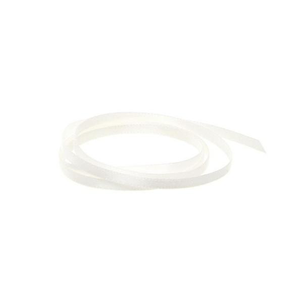 Satin Ribbons |  Ribbon Satin Deluxe Double Faced Bridal White (3mmx50m) Fabric & Paper Ribbons Satin Ribbons