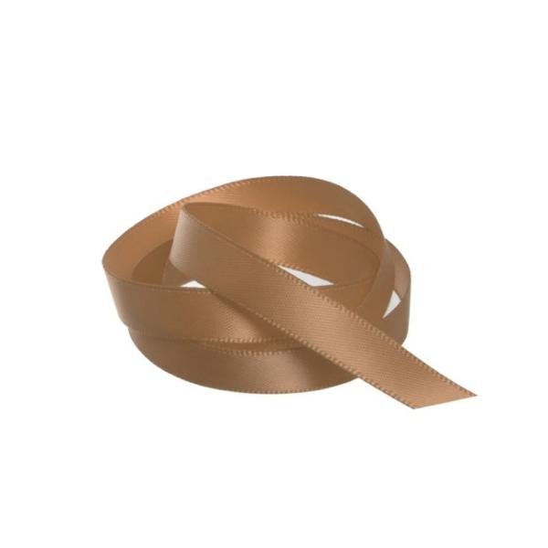 Satin Ribbons |  Ribbon Satin Deluxe Double Faced Copper (10mmx25m) Fabric & Paper Ribbons Copper