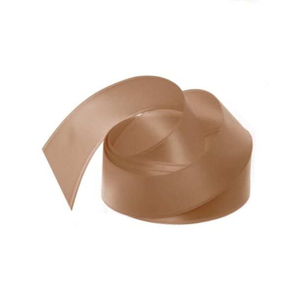 Satin Ribbons |  Ribbon Satin Deluxe Double Faced Copper (25mmx25m) Fabric & Paper Ribbons Copper