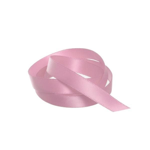 Satin Ribbons |  Ribbon Satin Deluxe Double Faced Dark Pink (10mmx25m) Fabric & Paper Ribbons Pink