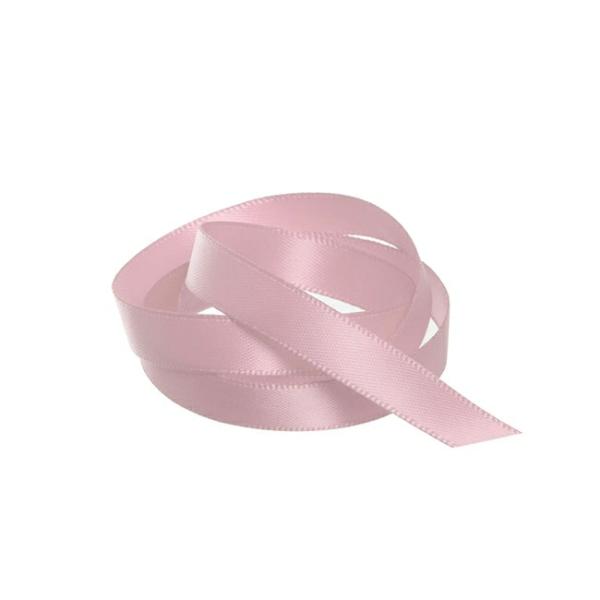 Satin Ribbons |  Ribbon Satin Deluxe Double Faced Dusty Pink (10mmx25m) Fabric & Paper Ribbons Satin Ribbons