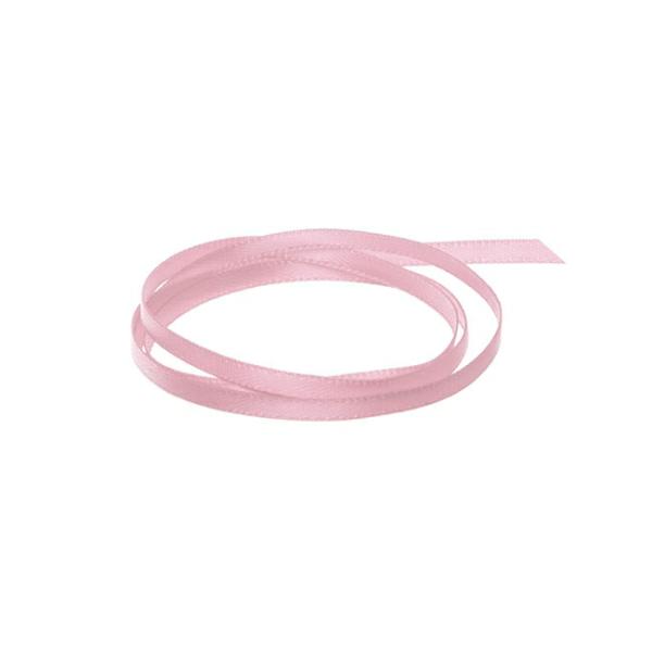 Satin Ribbons |  Ribbon Satin Deluxe Double Faced Dusty Pink (3mmx50m) Fabric & Paper Ribbons Satin Ribbons