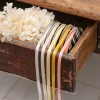 Satin Ribbons |  Ribbon Satin Deluxe Double Faced Gold (6mmx25m) Fabric & Paper Ribbons Gold