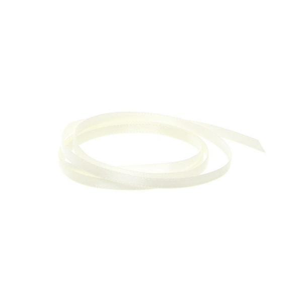 Satin Ribbons |  Ribbon Satin Deluxe Double Faced Ivory (3mmx50m) Fabric & Paper Ribbons Cream Ivory