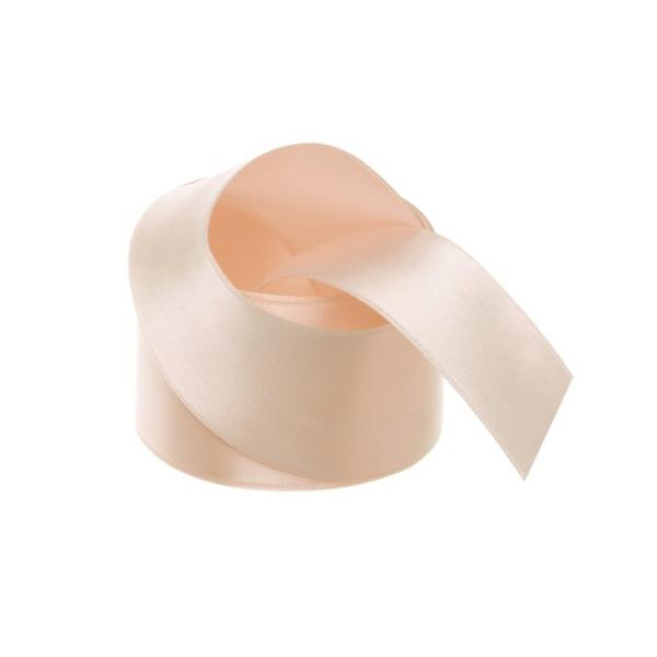 Satin Ribbons |  Ribbon Satin Deluxe Double Faced Nude (38mmx25m) Fabric & Paper Ribbons Satin Ribbons