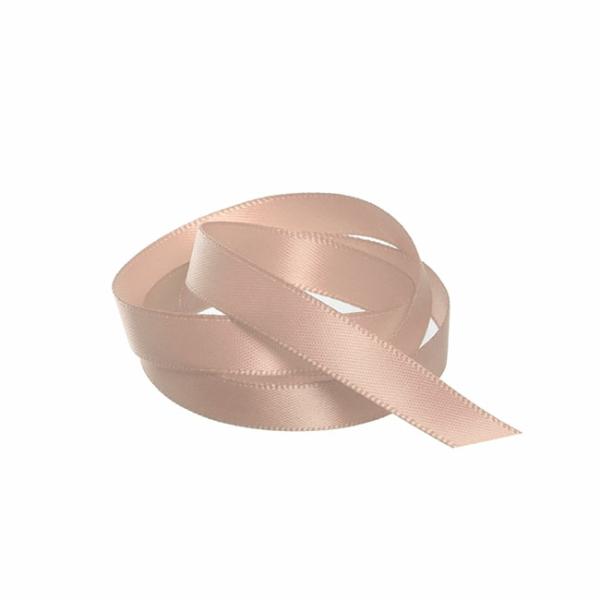 Satin Ribbons |  Ribbon Satin Deluxe Double Faced Rose Gold (10mmx25m) Fabric & Paper Ribbons Rose Gold