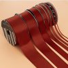 Satin Ribbons |  Ribbon Satin Deluxe Double Faced Rust (3mmx50m) Fabric & Paper Ribbons Orange