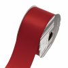 Satin Ribbons |  Ribbon Satin Deluxe Double Faced Rust (50mmx25m) Fabric & Paper Ribbons Orange