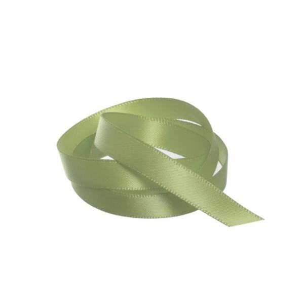 Satin Ribbons |  Ribbon Satin Deluxe Double Faced Sage (10mmx25m) Fabric & Paper Ribbons Satin Ribbons