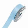 Satin Ribbons |  Ribbon Satin Deluxe Double Faced Sky Blue (25mmx25m) Fabric & Paper Ribbons Satin Ribbons