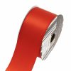 Satin Ribbons |  Ribbon Satin Deluxe Double Faced Terracotta (50mmx25m) Fabric & Paper Ribbons Orange