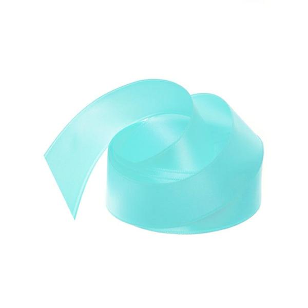 Satin Ribbons |  Ribbon Satin Deluxe Double Faced Tiffany Blue (25mmx25m) Fabric & Paper Ribbons Satin Ribbons