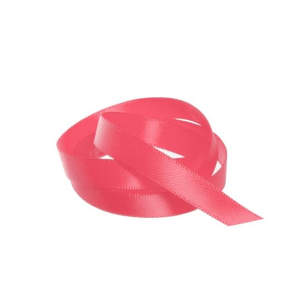 Satin Ribbons |  Ribbon Satin Deluxe Double Faced Watermelon (10mmx25m) Fabric & Paper Ribbons Pink