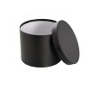 Stackable Gift Boxes |  Gift Box Round Black (25cmDx15cmH) Set 3 Gift Boxes Black