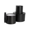 Stackable Gift Boxes |  Gift Box Round Black (25cmDx15cmH) Set 3 Gift Boxes Black