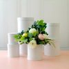 Stackable Gift Boxes |  Gift Flower Box Round White (25x25cmH) Set 7 Gift Boxes Stackable Gift Boxes