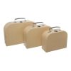 Suitcase Gift Boxes |  Suitcase Gift Box Brown Kraft (30x20x9cmH) Set 3 Gift Boxes Soft Brown