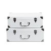 Suitcase Gift Boxes |  Suitcase Hamper Gift Box White (26Wx36Lx13cmH) Set 2 Gift Boxes Suitcase Gift Boxes