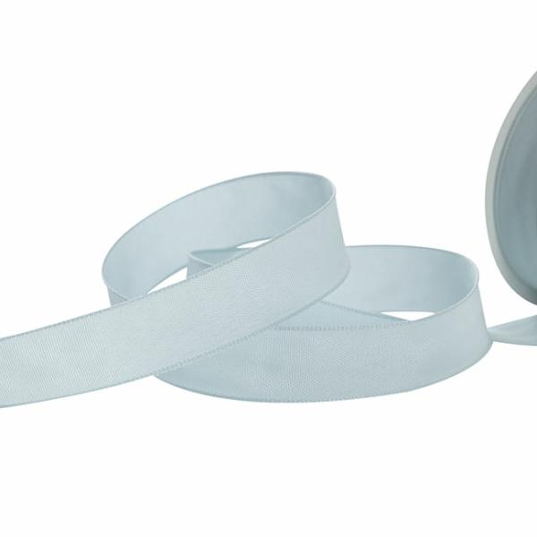 Taffeta Ribbon |  Ribbon Taffeta Woven Edge Baby Blue (25mmx20m) Fabric & Paper Ribbons Soft Blue