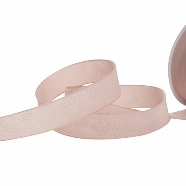 Taffeta Ribbon |  Ribbon Taffeta Woven Edge Baby Pink (25mmx20m) Fabric & Paper Ribbons Soft Pink