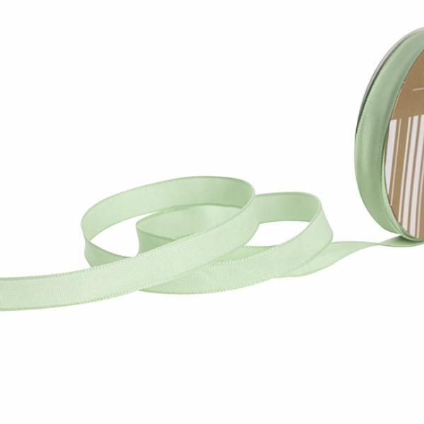 Taffeta Ribbon |  Ribbon Taffeta Woven Edge Pale Green (15mmx20m) Fabric & Paper Ribbons Soft Green