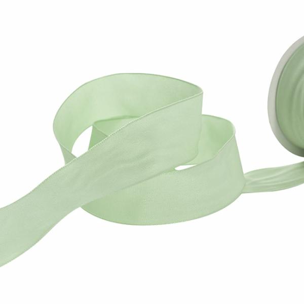 Taffeta Ribbon |  Ribbon Taffeta Woven Edge Pale Green (38mmx20m) Fabric & Paper Ribbons Soft Green