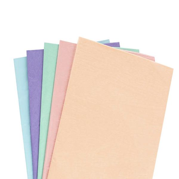 Tissue Paper |  Tissue Paper Mixed Pack 100 17gsm Pastels (50x75cm) Tissue Paper Assorted Colours