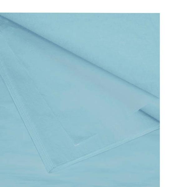 Tissue Paper |  Tissue Paper Pack 100 Acid Free 17gsm Light Blue (50x75cm) Tissue Paper Soft Blue