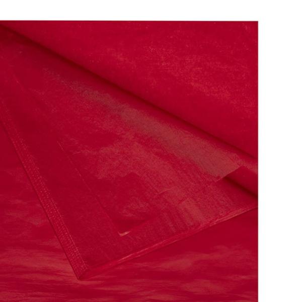 Tissue Paper |  Tissue Paper Pack 100 Acid Free 17gsm Red (50x75cm) Tissue Paper Red