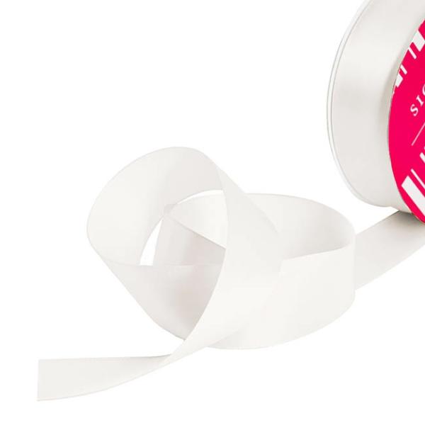 Valentine’s Day Ribbons |  Bulk Ribbon Single Face Satin White (38mmx50m) Fabric & Paper Ribbons Satin Ribbons