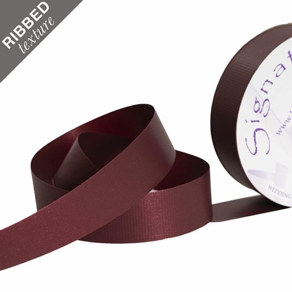 Valentine’s Day Ribbons |  Premium Tear Ribbon Embossed Grosgrain Dark Red (30mmx50m) Fabric & Paper Ribbons Dark Red