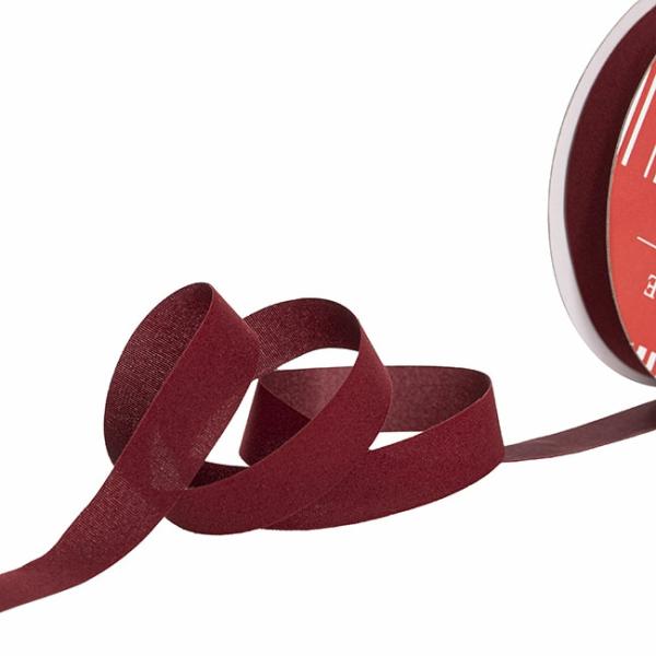 Valentine’s Day Ribbons |  Ribbon Deluxe Velvet Cut Edge Deep Red (15mmx20m) Fabric & Paper Ribbons Dark Red