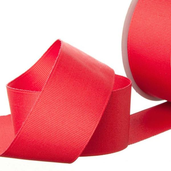 Valentine’s Day Ribbons |  Ribbon Plain Grosgrain Red (38mmx20m) Fabric & Paper Ribbons Grosgrain Ribbons