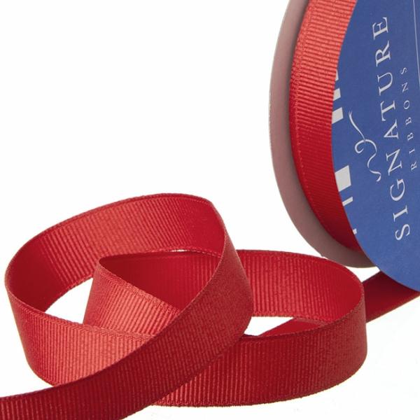 Valentine’s Day Ribbons |  Ribbon Plain Grosgrain Rouge Red (15mmx20m) Fabric & Paper Ribbons Grosgrain Ribbons