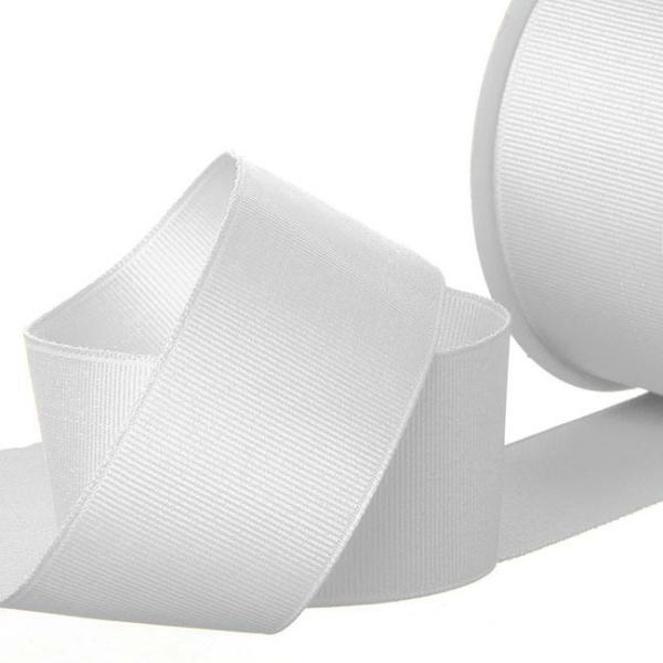 Valentine’s Day Ribbons |  Ribbon Plain Grosgrain White (38mmx20m) Fabric & Paper Ribbons Grosgrain Ribbons